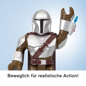 Figurina de actiune Fisher-Price The Mandalorian, 42 cm, cu capa si proiectile - Img 4