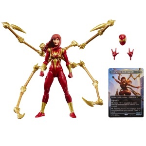 Figurina de actiune Hasbro Marvel Legends Mary Jane Watson Iron Spider, 15 cm, 7 accesorii