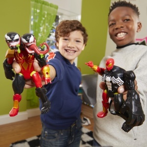 Figurina de actiune Marvel Venom MixMashers, personalizabila, 12 cm, negru - Img 10