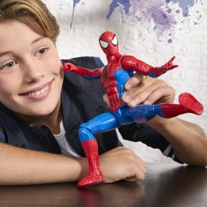 Figurina de Actiune Spider-Man Titan, Hasbro, 30 cm, Culoare Rosie-Albastra - Img 8