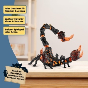 Figurina de colectie Schleich Lavaskorpion 70142, 21 x 14 x 14 cm, pentru copii de la 7 ani - Img 7