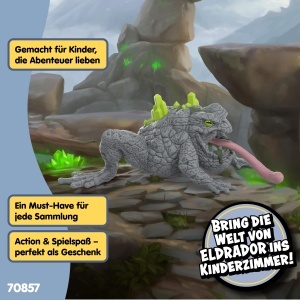 Figurina de joc Schleich ELDRADOR Stein-Krote 70857, 14 x 8 x 5 cm, design detaliat - Img 6