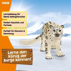 Figurina de jucarie Schneeleopard Schleich, 10 x 5 x 4 cm, pentru copii de la 3 ani - Img 6