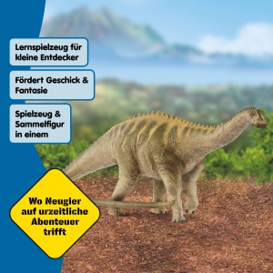 Figurina Dinosaur Schleich Diplodocus 15047, 6 x 28 x 9 cm, pentru copii de la 3 ani - Img 3