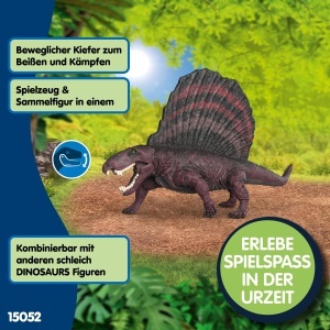 Figurina Dinozaur Dimetrodon Schleich 15052, 15 x 7 x 9 cm, Detalii Autentice - Img 4