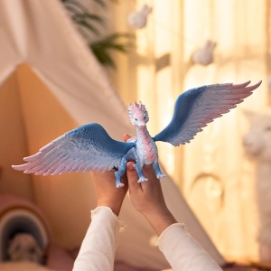 Figurina Dragon Schleich BAYALA Kristalldrache, 32 x 25 x 15 cm, Albastru-Roz - Img 2