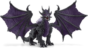 Figurina Dragon Schleich ELDRADOR Schattendrache 70152, 22 x 19 x 13 cm, cu aripi mobile