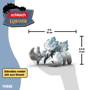 Figurina Eiskrabbe Schleich 70838, 21 x 13 x 11 cm, Culoare Gletser Albastru - Img 5
