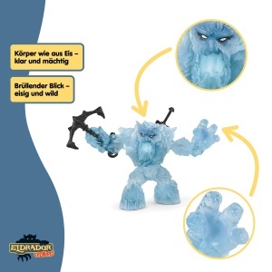 Figurina Eismonstru Schleich ELDRADOR 70146, 24 x 9 x 14 cm, pentru copii de la 7 ani - Img 3