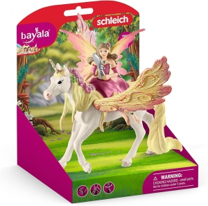 Figurina Feya cu Pegasus-Einhorn Schleich BAYALA Detalii fine, 3 piese, 5 ani - Img 10