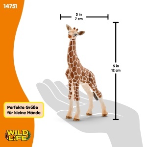 Figurina Giraffe Baby Schleich 14751 7 x 4 x 12 cm Pentru copii de la 3 ani - Img 5