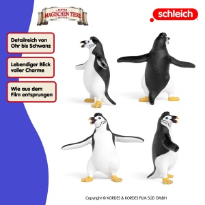 Figurina Juri Schleich - Pinguin din Scoala Animalelor Magice, 9 x 3 x 7 cm - Img 4