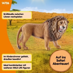 Figurina Leu Brulland Schleich 14726, 11 x 5 x 7 cm, pentru copii de la 3 ani - Img 4