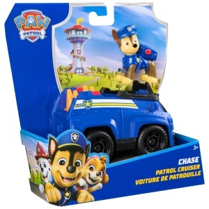 Figurina PAW Patrol Chase cu Vehicul Politie Model 2025 Reciclabil Roti Functionale - Img 9