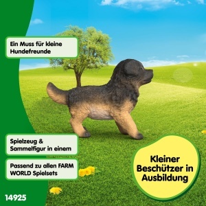 Figurina Schleich Caine Ciobanesc German Pui 5 x 2 x 4 cm - Img 4