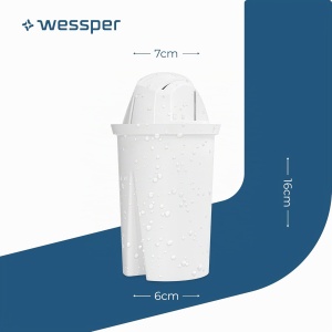 Filtru de apa Wessper AquaClassic, 4 cartuse, compatibil cu BRITA si DAFI - Img 5