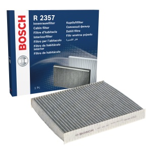 Filtru de interior Bosch R2357 cu activ carbon, protejeaza impotriva polenului si a mirosurilor neplacute