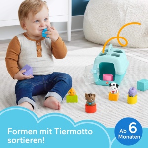 Fisher-Price FP Pets HTW93 Jucarie Sortare Forme si Transport Animale pentru Bebelusi 6 luni - Img 3
