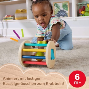 Fisher-Price Jucarie Bebelusi JKH17 Lemn FSC Dezvoltare Senzoriala si Motorie - Img 3