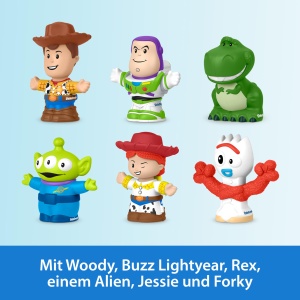 Fisher-Price Little People Set Figurine Disney Pixar Toy Story JLM24 6 personaje pentru copii - Img 3