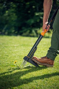 Fiskars Xact 1077305 Unealta pentru indepartarea buruienilor 1 m NegruPortocaliu - Img 11