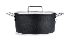Fissler Adamant/Cratita din aluminiu (O 24 cm, 4.9L) Oale acoperite cu capac metalic, antiaderent - inductie - Img 1