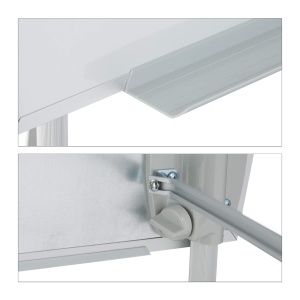 Flipchart cu tablou magnetic Relaxdays, inaltime ajustabila, 90 x 60 cm, alb - Img 8