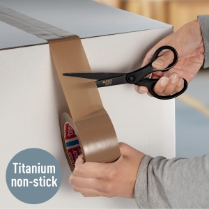 Foarfeca de birou Leitz Titan Anti-Haft, 18 cm, din otel inoxidabil, neagra - Img 2