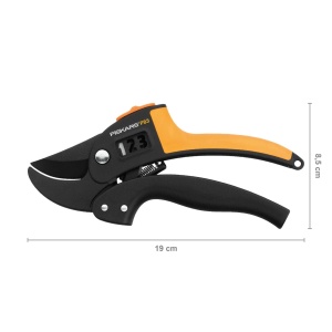 Foarfeca de gradina Fiskars PowerStep P83, 19 cm, pentru ramuri uscate, negruorange - Img 2