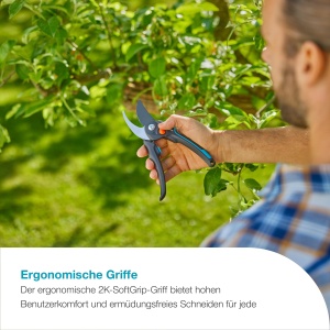 Foarfeca de gradina Gardena PremiumCut Pro Flex 24 mm, ergonomica, cu lame din otel - Img 3