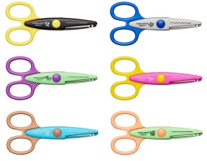 Foarfeca pentru copii Fiskars Kidzors, 6 bucati, lungime 13 cm, multicolora