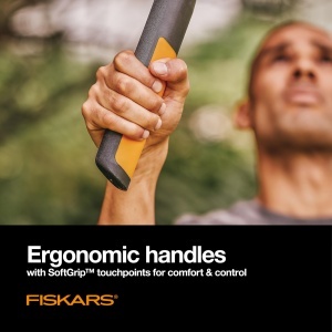 Foarfeca pentru crengi Fiskars PowerGear2 394801, 81 cm, lame otel, negruportocaliu - Img 5