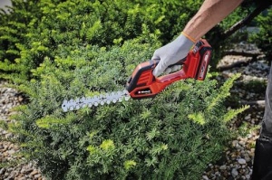 Foarfece cu fir pentru iarba si arbusti cu acumulator Einhell GE-CG 18/100 Li-Solo Power X-Change (Li-Ion, 18 V, lama de taiere a lamei de forfecare pentru iarba 100 mm, lama de forfecare pentru arbusti 200 mm, fara baterie si incarcator) - Img 4