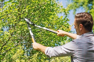 Foarfece de taiere Fiskars PowerGear X Bypass Gear pentru lemn proaspat, acoperit antiaderent, otel de precizie calit, lungime: 80 cm, negru/portocaliu, LX98-L, 1020188 - Img 7