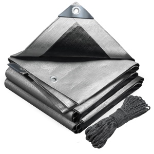 Folie de protectie VOUNOT 4x8m 180 gm impermeabila, gri