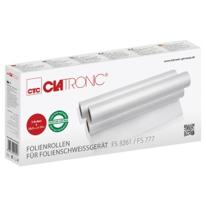 Folie de vid ClatronicBomann FS 3261, 3 role, transparent, 28.2 cm x 10 m - Img 3