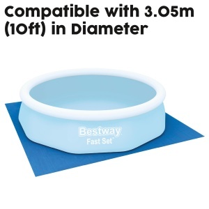 Folie protectie piscina Bestway 335 x 335 cm albastra din polietilena - Img 6
