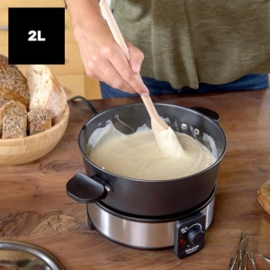 Fondue electric Taurus FF2 1000W 2L negru set pentru 8 persoane - Img 4