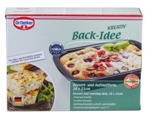 Forma de copt Dr. Oetker Back-Idee Kreativ, emailata, 28,5 x 21 x 6,5 cm, neagra - Img 4