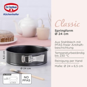 Forma de copt Dr Oetker Springform Classic 24 cm Antiaderenta PFAS-free - Img 3