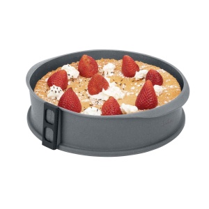 Forma de copt JATA HMOL1124, Silikon, 26 cm, antiaderenta, cu fund de sticla