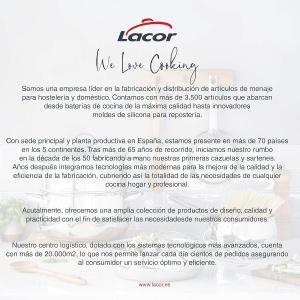 Forma de copt Lacor 66777, silicon antiaderent, baza din sticla, 25x25cm, maro - Img 7