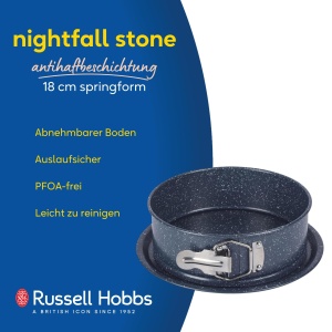 Forma de copt Russell Hobbs Nightfall Stone, 18 cm, antiaderenta, cu fund detasabil - Img 2