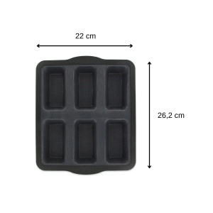 Forma de copt Zenker 685535 Mini Kuchen Silikon Fibra de sticla 262x22x31 cm - Img 3