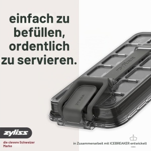 Forma de gheata Zyliss cu capac, 18 cuburi, design compact - Img 3