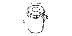 Forma pentru preparat sunca Tescoma cu termometru, din plastic rezistent, 12 portie - Img 2