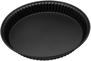 Forma pentru quiche Zenker PURE, 28 cm, neagra, cu antiaderenta