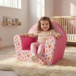 Fotoliu pentru copii Paw Patrol, design sigur, usor de curatat, confortabil - Img 7