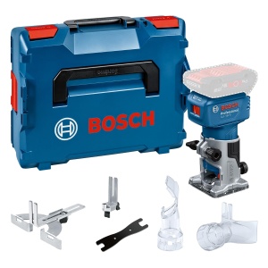 Freza cu acumulator Bosch Professional GLF 18V-8, motor puternic 18V, accesorii incluse