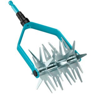 Freza de gradina Gardena combisystem 14 cm, din otel de calitate, cu roti stelate